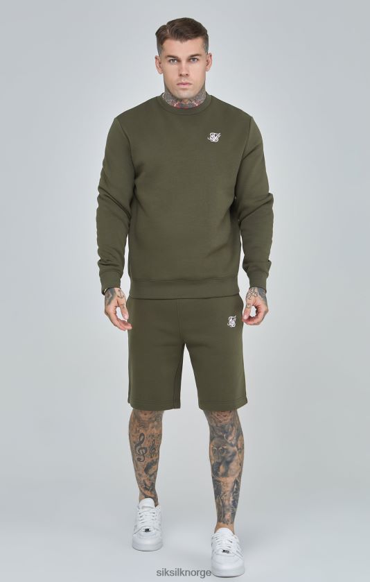 SikSilk menn khaki essensiell sweatshirt V8JH48441 klær