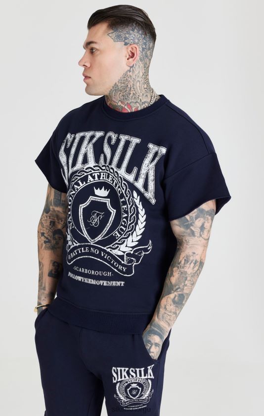 SikSilk menn marine genser V8JH48445 klær