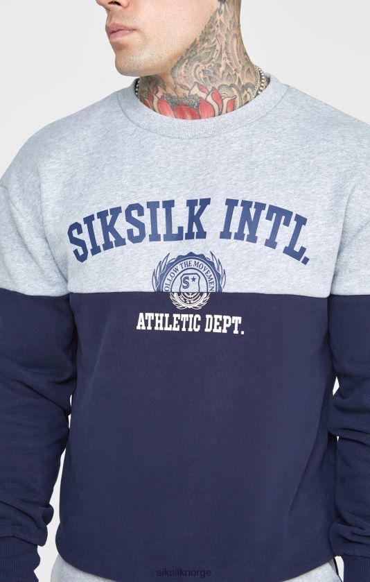 SikSilk menn marine klipp og sy oversized svette V8JH48437 klær