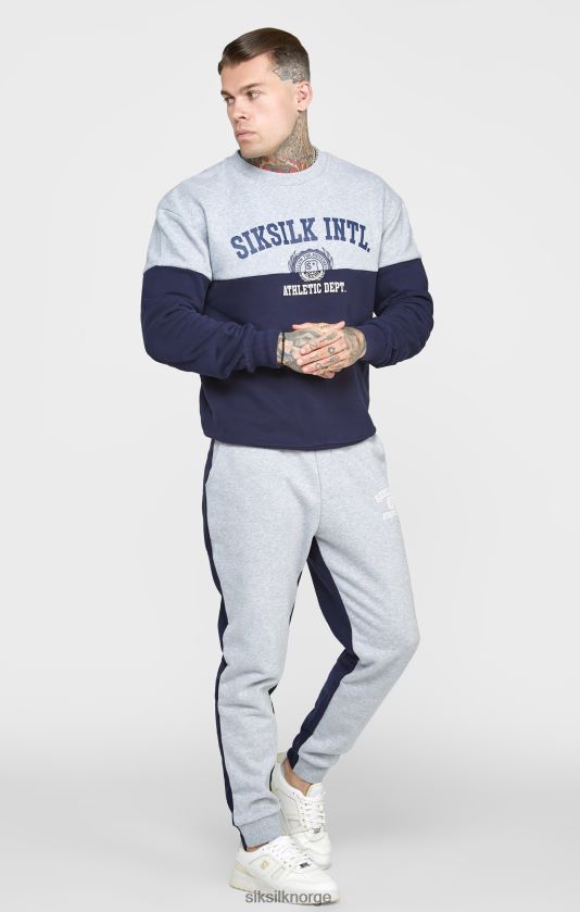 SikSilk menn marine klipp og sy oversized svette V8JH48437 klær