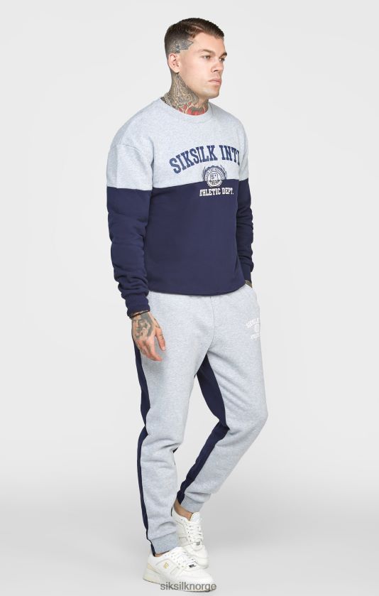 SikSilk menn marine klipp og sy oversized svette V8JH48437 klær