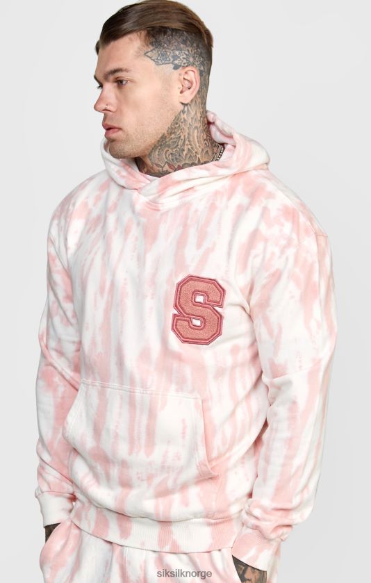 SikSilk menn rosa tie dye hettegenser V8JH48421 klær