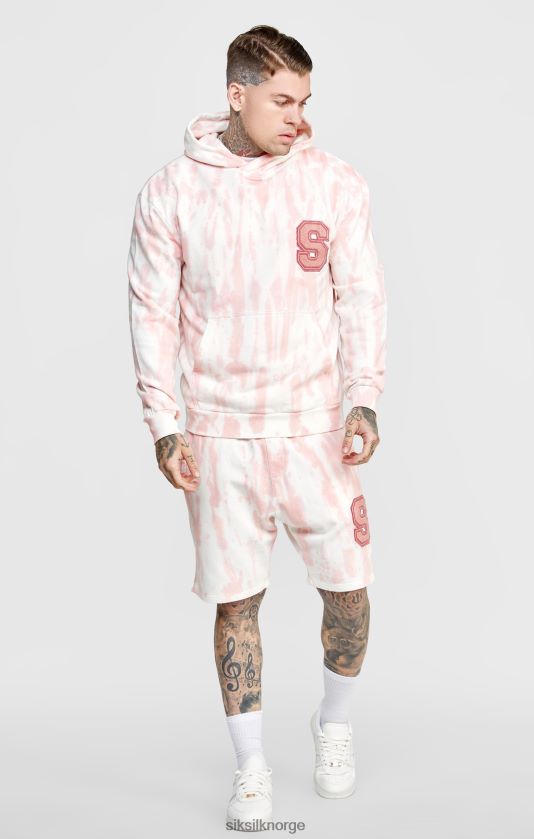 SikSilk menn rosa tie dye hettegenser V8JH48421 klær