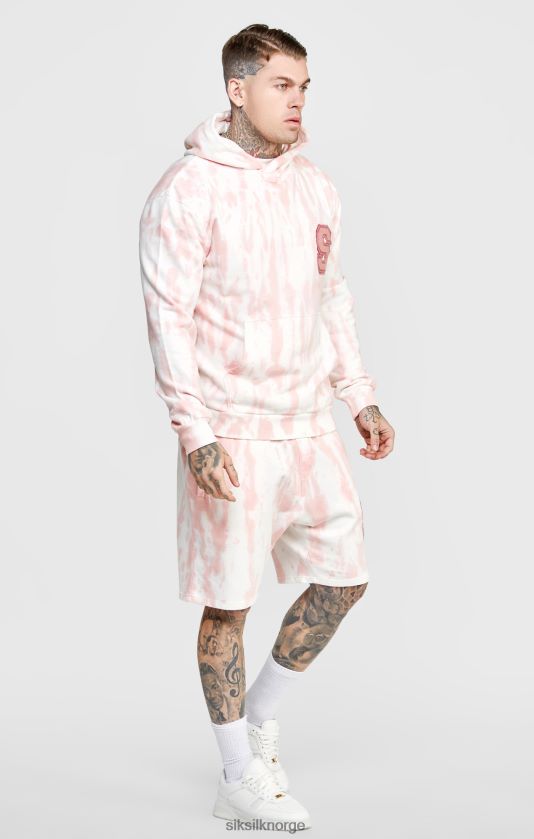 SikSilk menn rosa tie dye hettegenser V8JH48421 klær