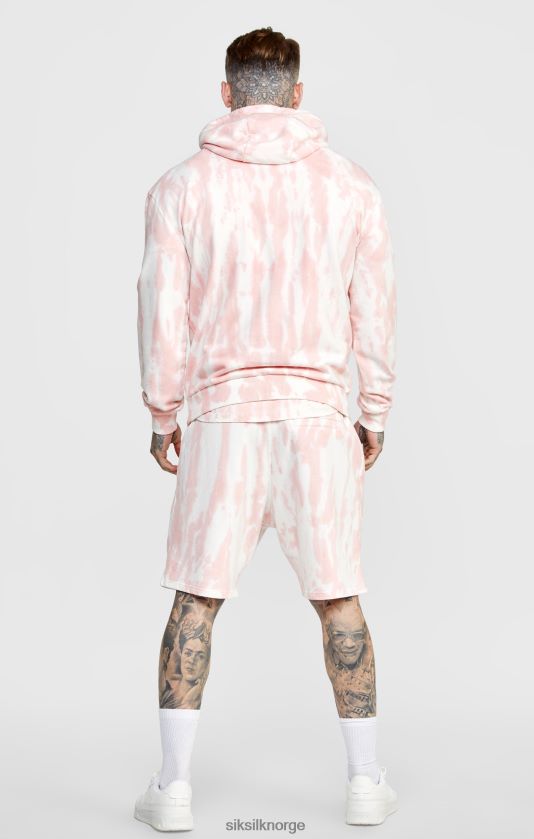 SikSilk menn rosa tie dye hettegenser V8JH48421 klær