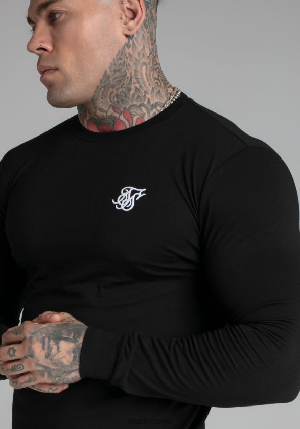 SikSilk menn svart essensiell genser V8JH48412 klær