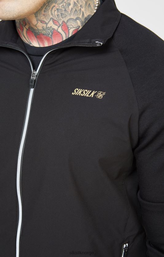 SikSilk menn svart sportsglidelås V8JH48428 klær
