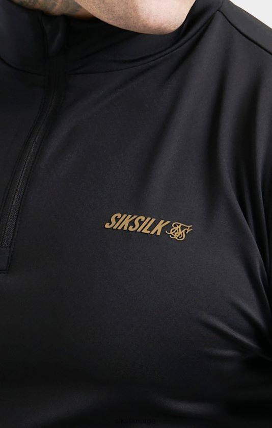 SikSilk menn svart sportsglidelås V8JH48449 klær