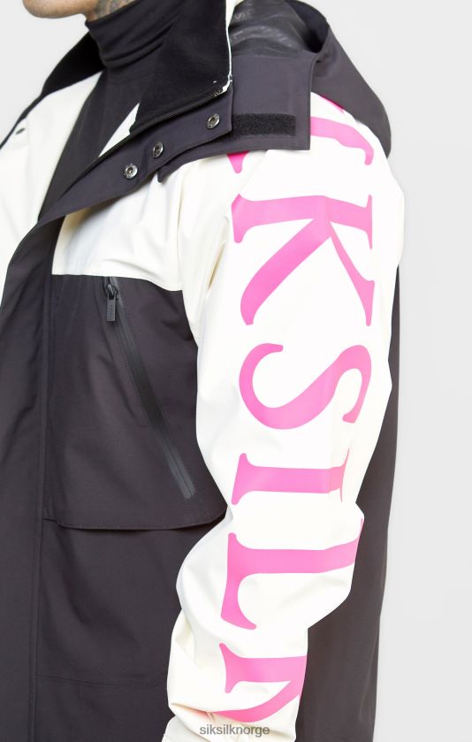 SikSilk menn ecru teknisk jakke V8JH48482 klær