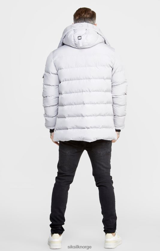 SikSilk menn grå parkasjakke V8JH48487 klær