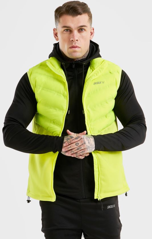 SikSilk menn gul sportsvest V8JH48492 klær