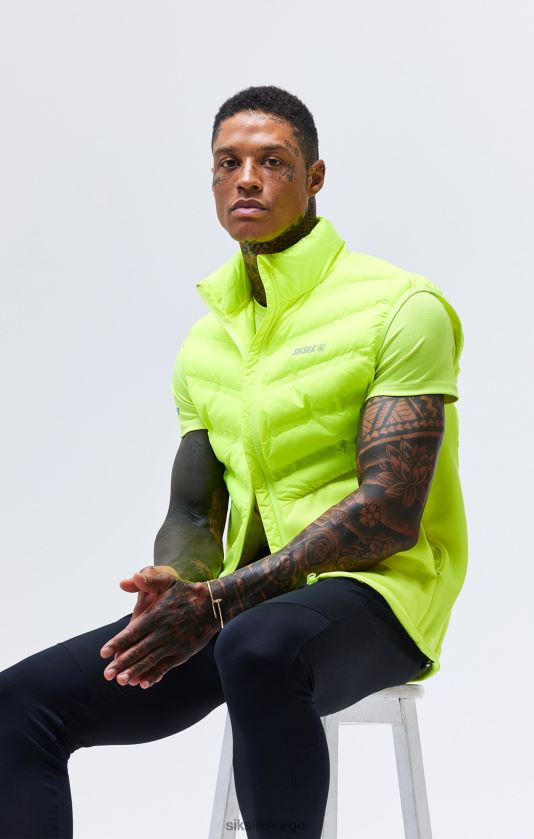 SikSilk menn gul sportsvest V8JH48492 klær
