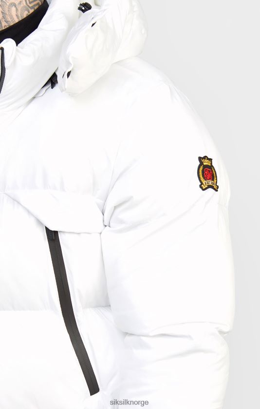 SikSilk menn hvit managerfrakk V8JH48488 klær