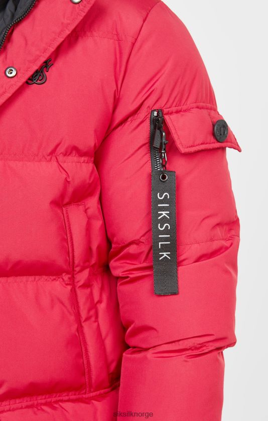 SikSilk menn rød arktisk parkas V8JH48470 klær