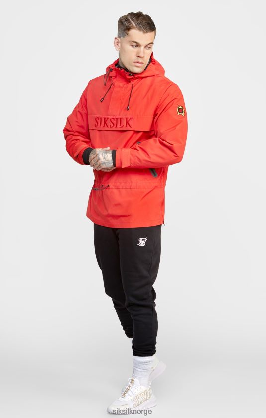 SikSilk menn rød overhead jakke V8JH48489 klær