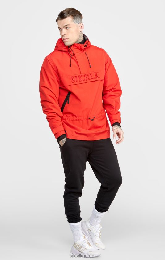 SikSilk menn rød overhead jakke V8JH48489 klær
