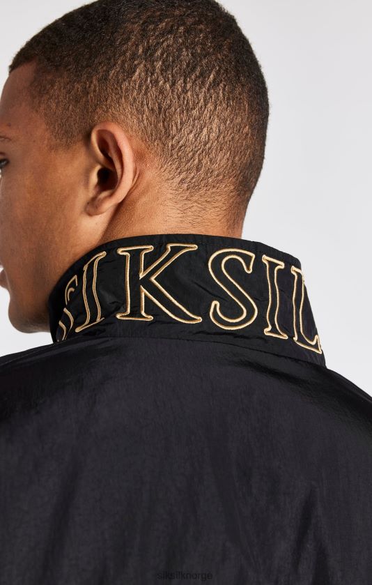 SikSilk menn svart bomberjakke med panel V8JH48468 klær