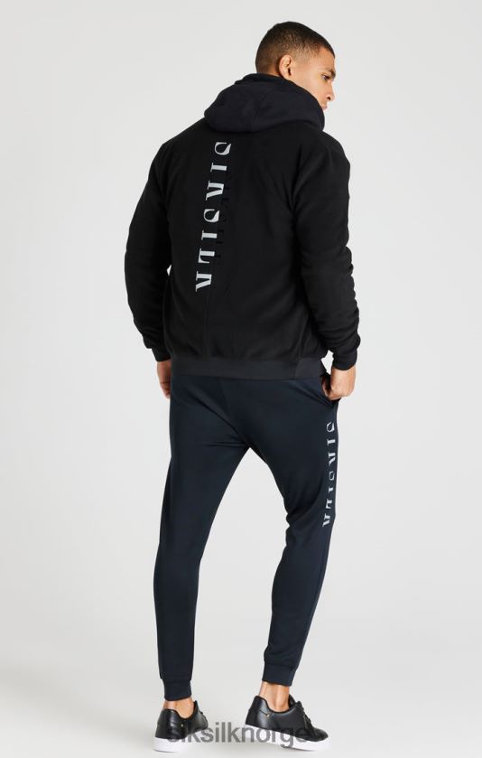 SikSilk menn svart refleks bomberjakke V8JH48475 klær
