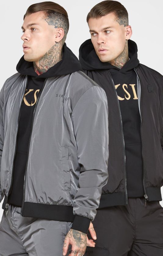 SikSilk menn svart reversibel bombefly V8JH48502 klær