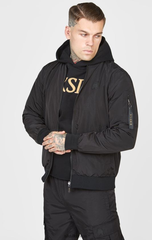 SikSilk menn svart reversibel bombefly V8JH48502 klær