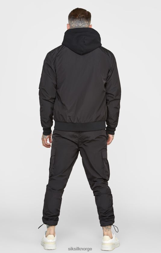 SikSilk menn svart reversibel bombefly V8JH48502 klær
