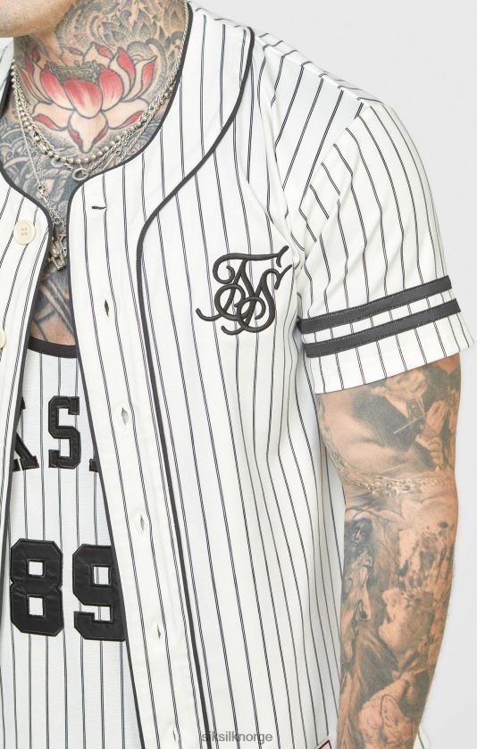 SikSilk menn beige baseballtrøye V8JH48391 klær