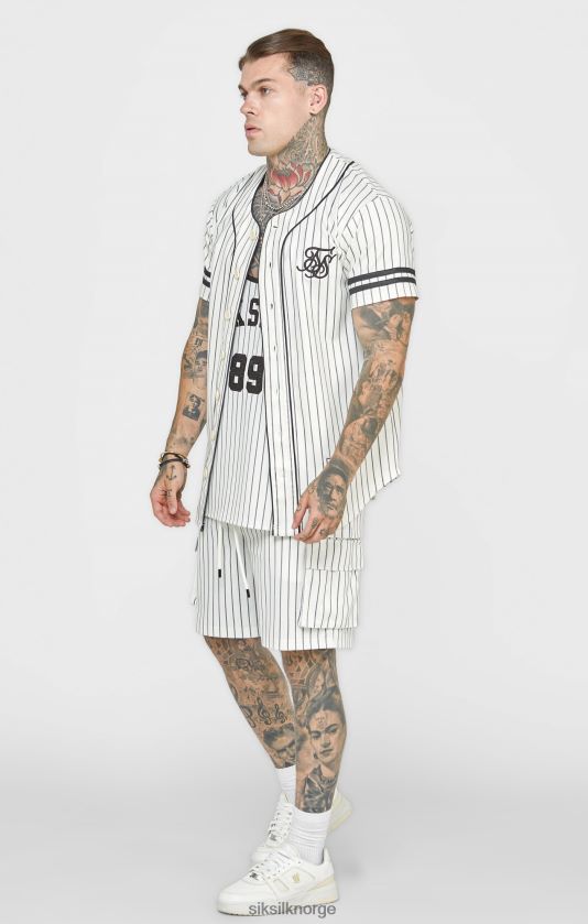 SikSilk menn beige baseballtrøye V8JH48391 klær