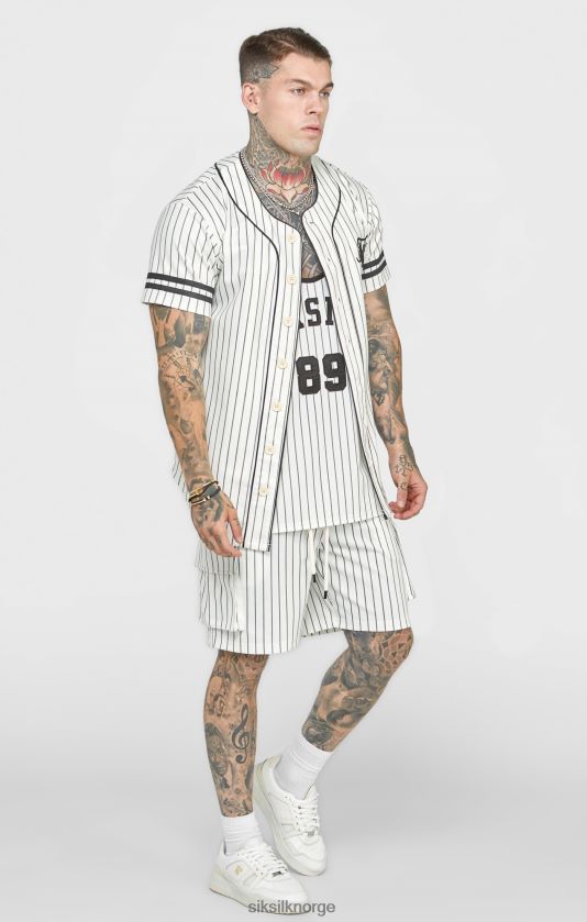 SikSilk menn beige baseballtrøye V8JH48391 klær