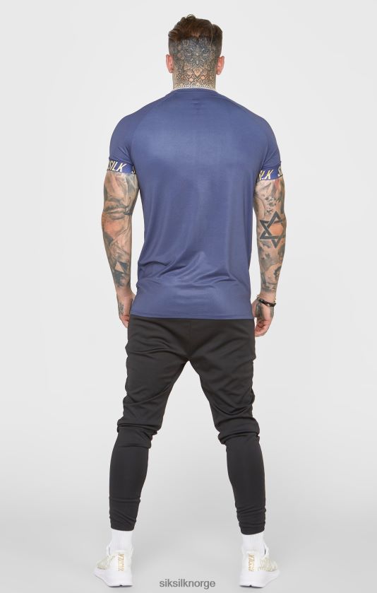 SikSilk menn marineblå sports-t-skjorte V8JH48371 klær