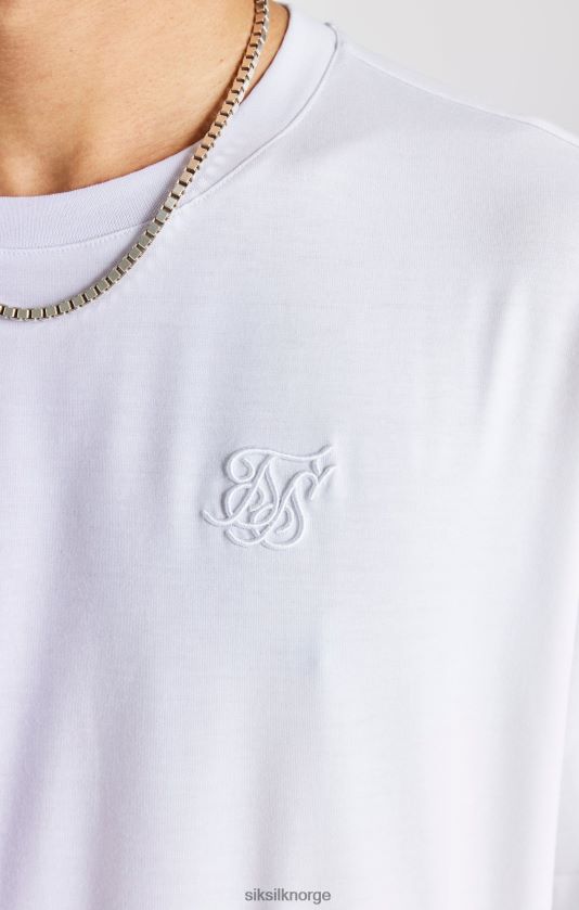 SikSilk menn oversized kortermet t-skjorte med lilla print V8JH48405 klær