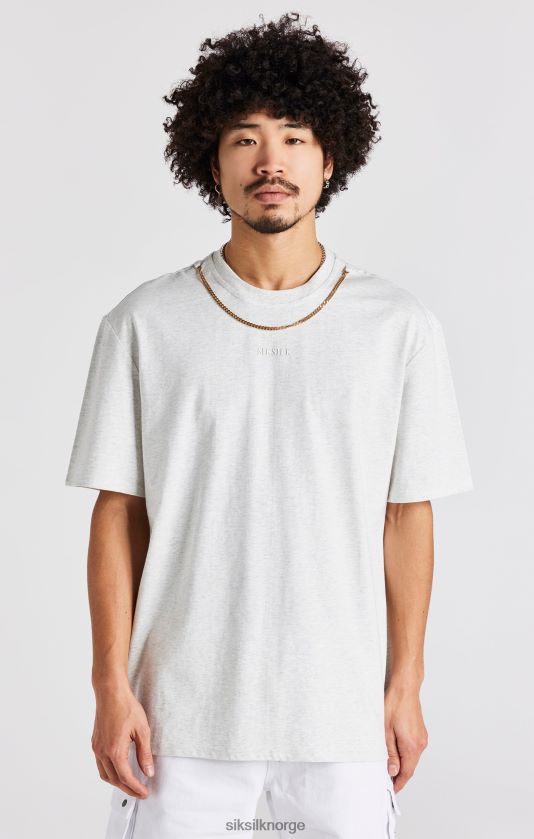 SikSilk menn snømergel oversized kjede t-skjorte V8JH48388 klær