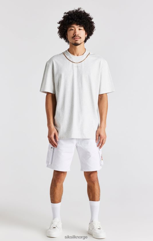 SikSilk menn snømergel oversized kjede t-skjorte V8JH48388 klær