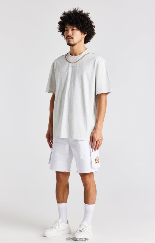 SikSilk menn snømergel oversized kjede t-skjorte V8JH48388 klær
