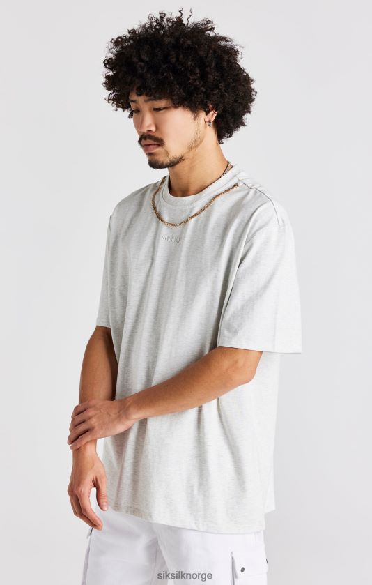 SikSilk menn snømergel oversized kjede t-skjorte V8JH48388 klær
