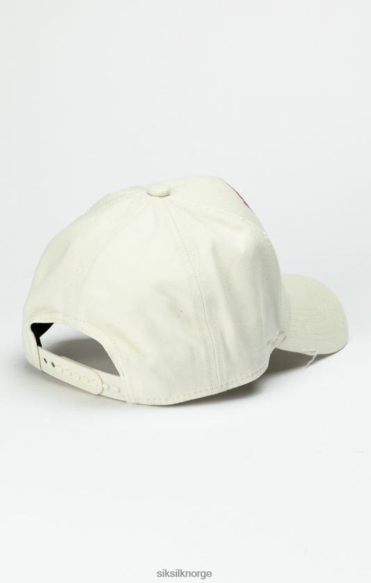 SikSilk unisex ecru varsity trucker cap V8JH48228 tilbehør